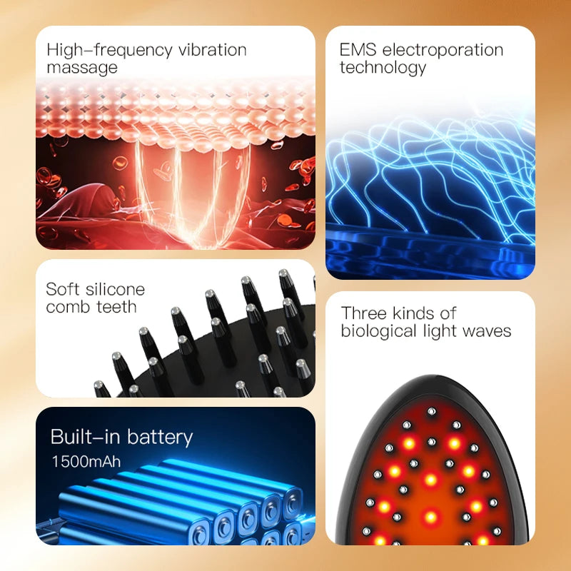 Micro-current Head Scalp Massager